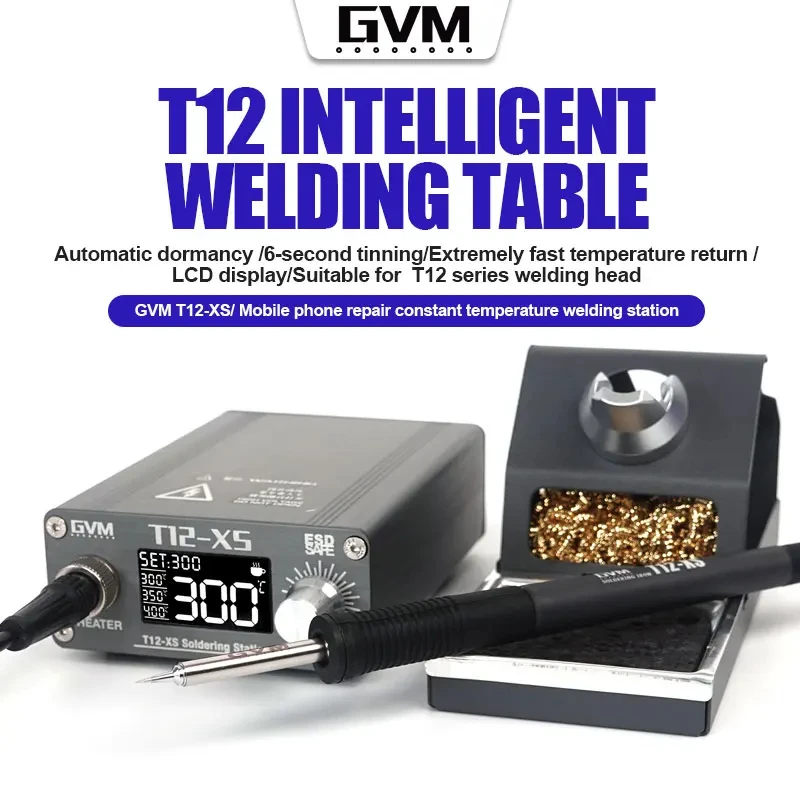 Digital Soldering Station T12 - GVM T12-XS Smart LED Digital Display