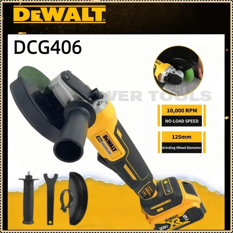Dewalt DCG406 125MM Brushless  - Brushless Angle Grinder Battery Powered ulasan dan harga