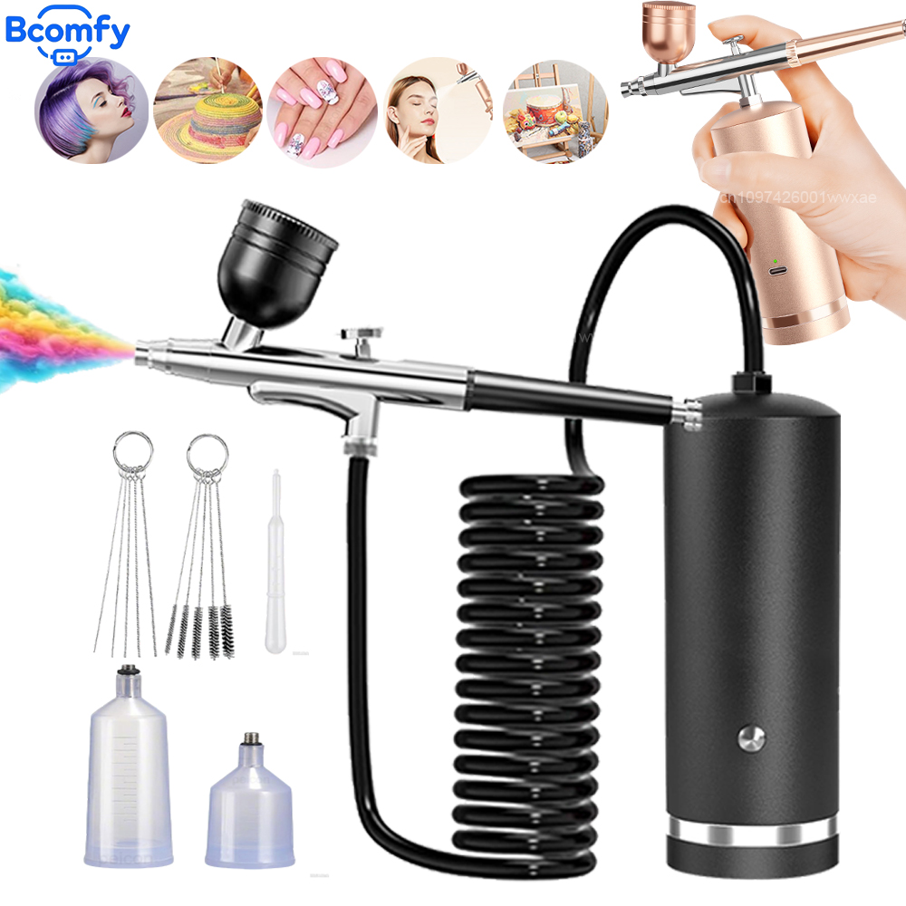 Airbrush with Compressor Recha - Airbrush Kit With Mini Compressor ulasan dan harga