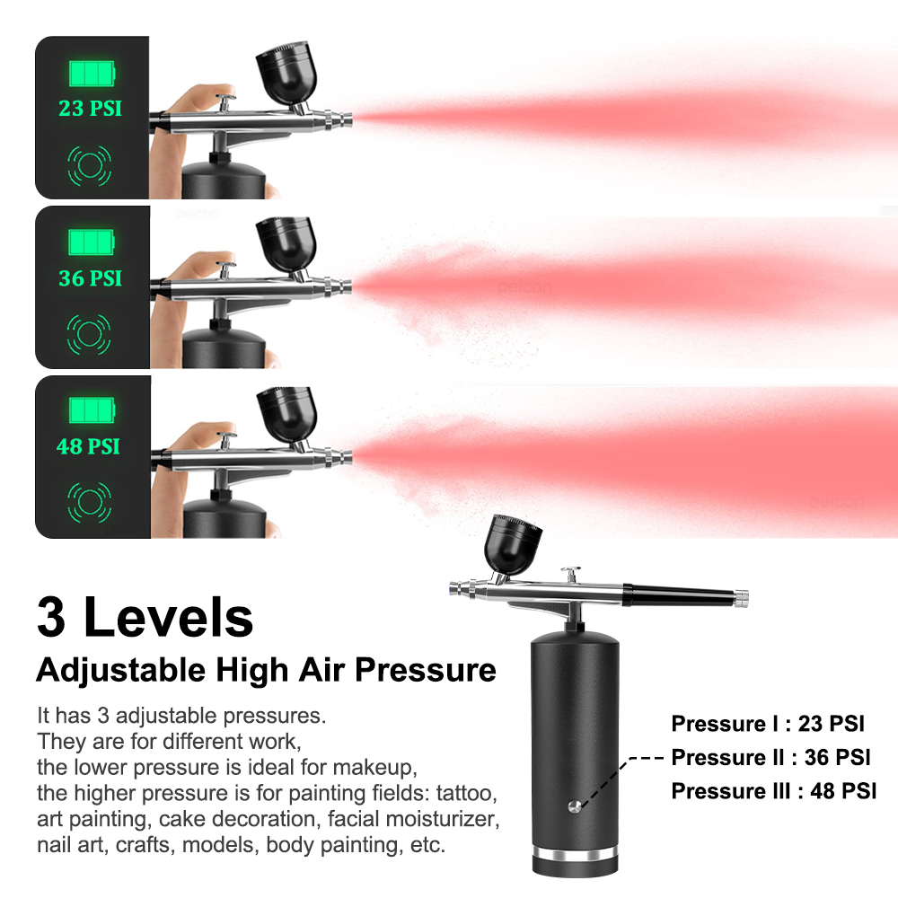 Airbrush with Compressor Recha - Airbrush Kit With Mini Compressor ulasan dan harga