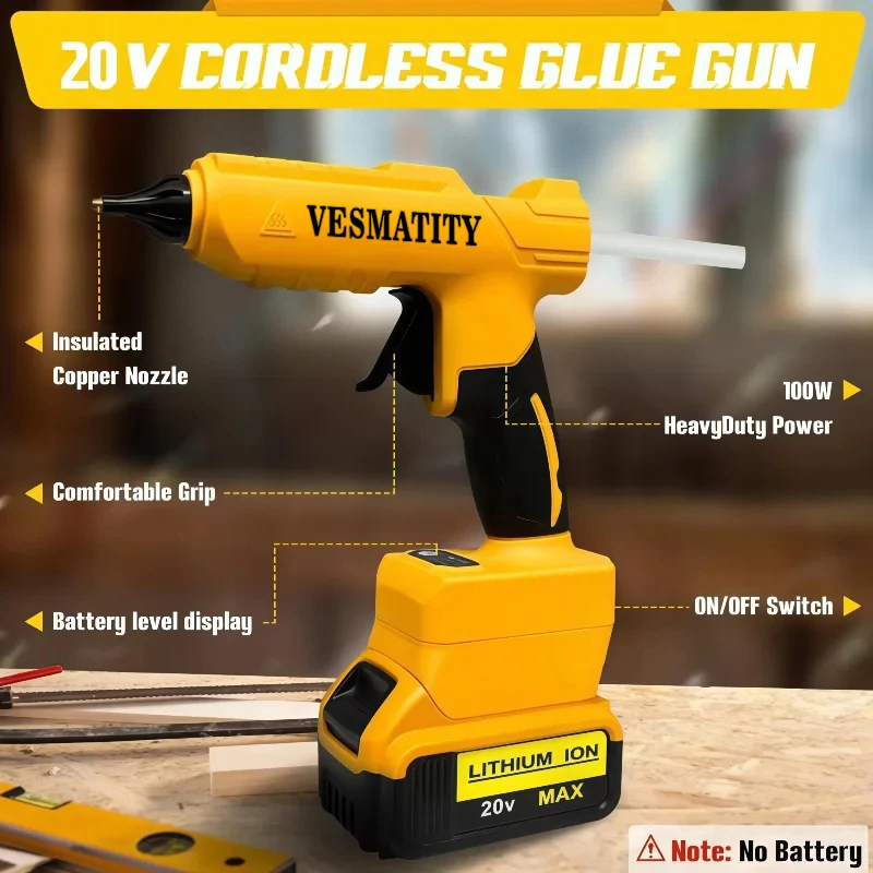 Cordless Electric Handheld Hot - Hot Melt Glue Gun Cordless ulasan dan harga