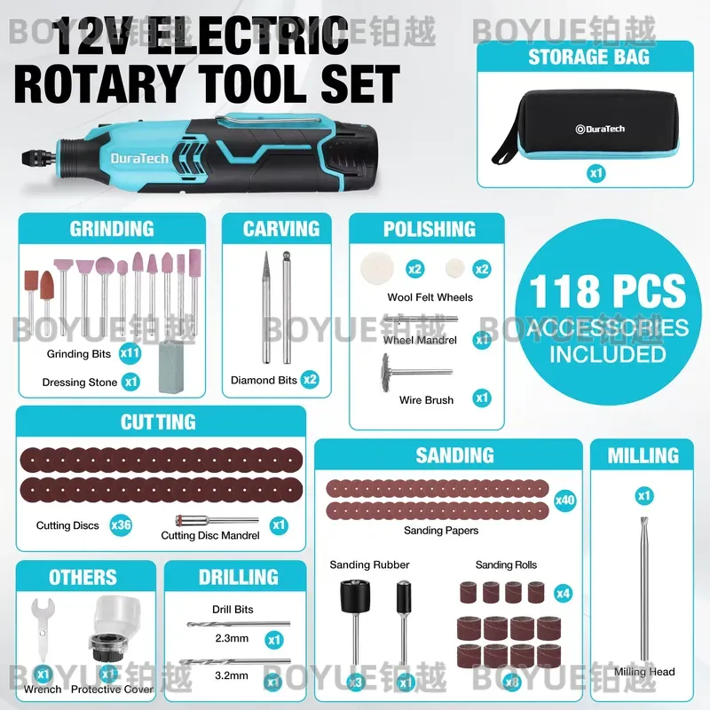 12V Cordless Rotary Tool 5000- - Cordless Rotary Tool Kit Accessories ulasan dan harga