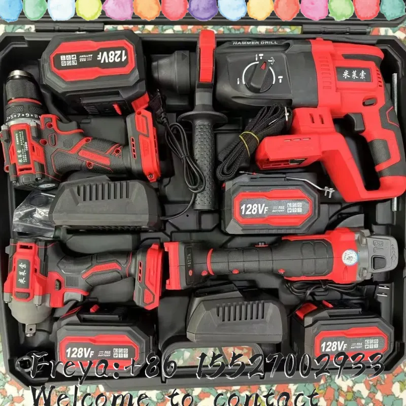 Brushless Power Tools 4-piece  - Brushless Angle Grinder Battery Powered ulasan dan harga