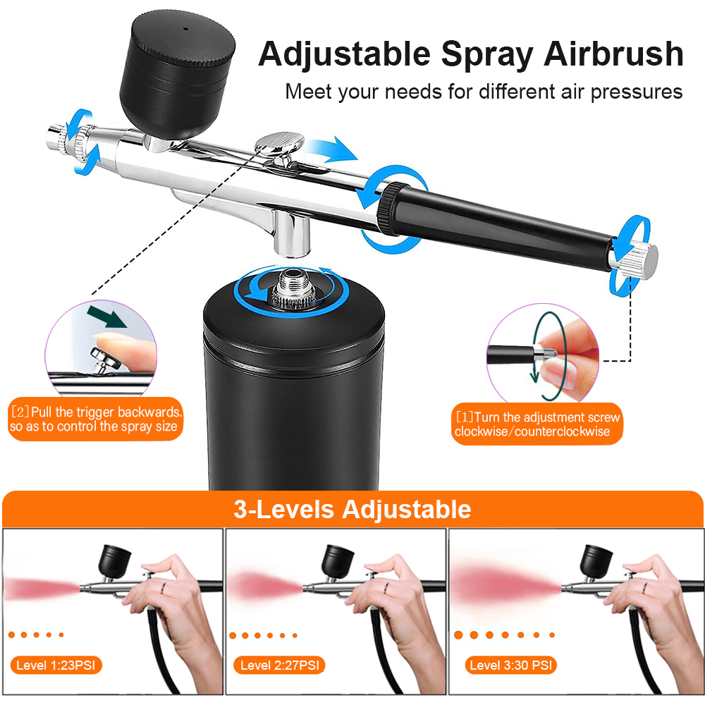 Airbrush with Compressor Porta - Airbrush Kit With Mini Compressor ulasan dan harga