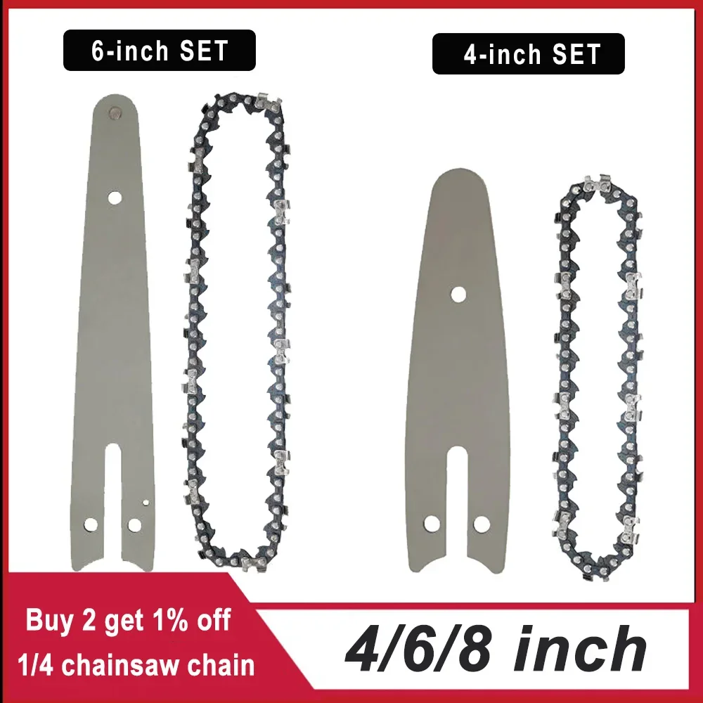 1/4 chainsaw chain 4/6/8 inch  - Mini Electric Chainsaw 6 Inch ulasan dan harga