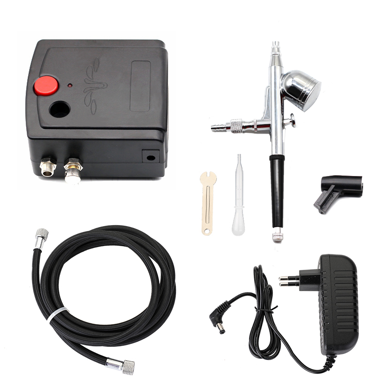 Dual-Action Spray Gun Airbrush - Airbrush Kit With Mini Compressor ulasan dan harga