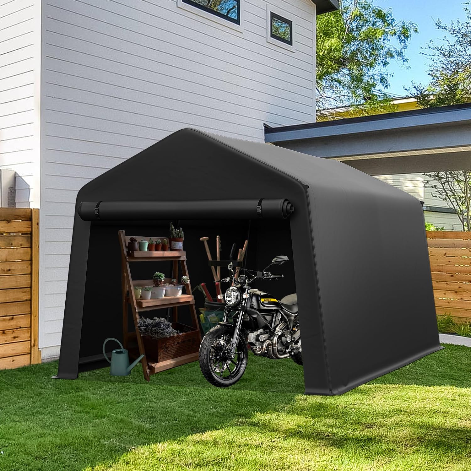 Portable Outdoor Storage Shed  - Garden Tools ulasan dan harga