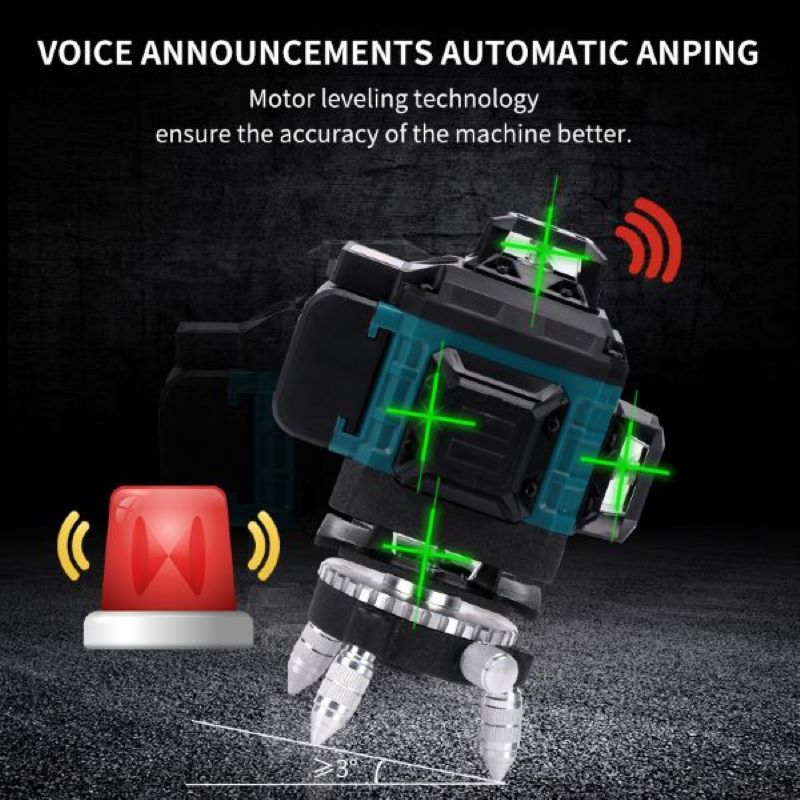 Digital 16 Line 4d Green Whole - Laser Level 16 Lines 4D Green ulasan dan harga