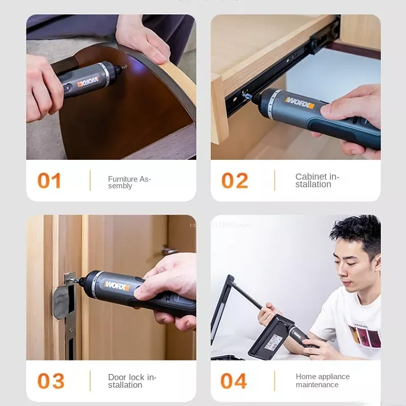 WORX  WX242 4V Electrical Scre - Electric Screwdriver Rechargeable Usb ulasan dan harga