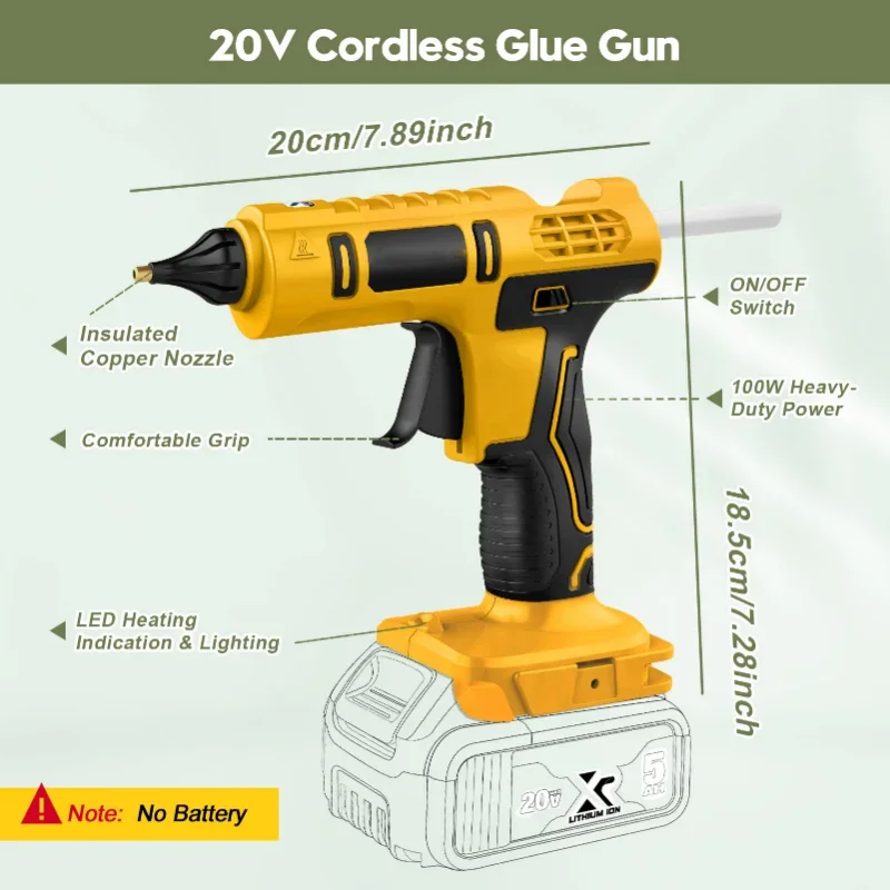 Cordless Electric Handheld Hot - Hot Melt Glue Gun Cordless ulasan dan harga