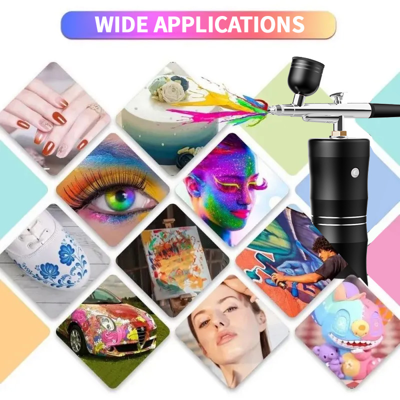 Oxygen Spray Mini Air Compress - Airbrush Kit With Mini Compressor ulasan dan harga